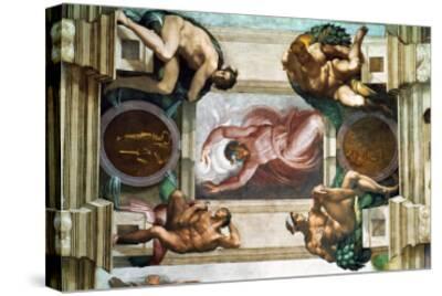 The Sistine Chapel; Ceiling Frescos after Restoration ...