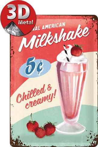 Milkshake Tin Sign - AllPosters.co.uk