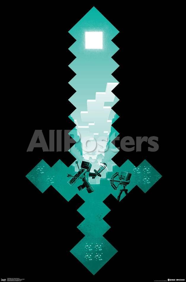 Minecraft Diamond Sword Posters Allposters Com Minecraft Diamond Sword Posters Allposters Com