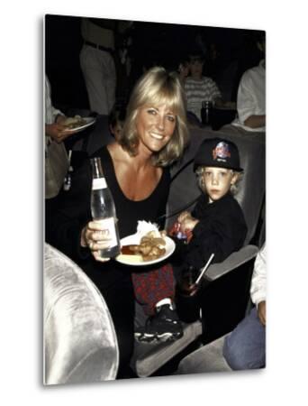 'Model Cheryl Tiegs and Son Zachary' Premium Photographic Print