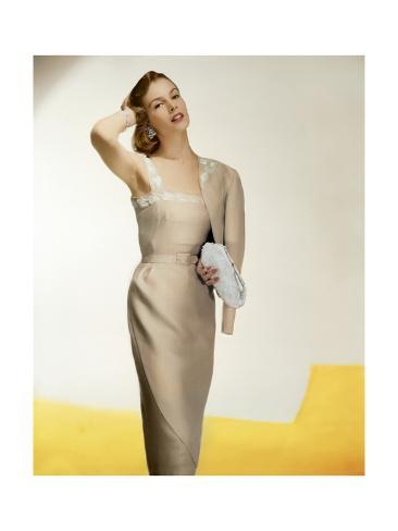linen evening dress