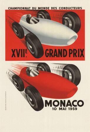 'Monaco Grand Prix, 1959' Prints | AllPosters.com