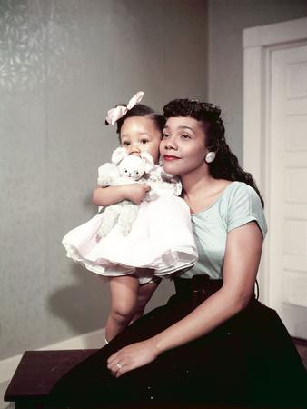 'Coretta Scott King, Baby Daughter Yolanda King, 1958' Photographic