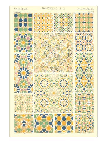 Moorish Tile Patterns Prints - at AllPosters.com.au