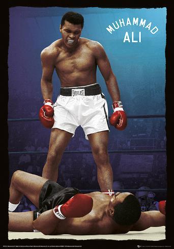 Muhammad Ali - Knockout Metallic Foil Poster Print at AllPosters.com