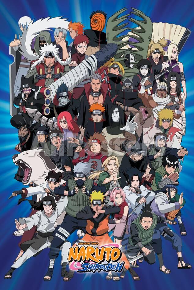 naruto characters fotografia na