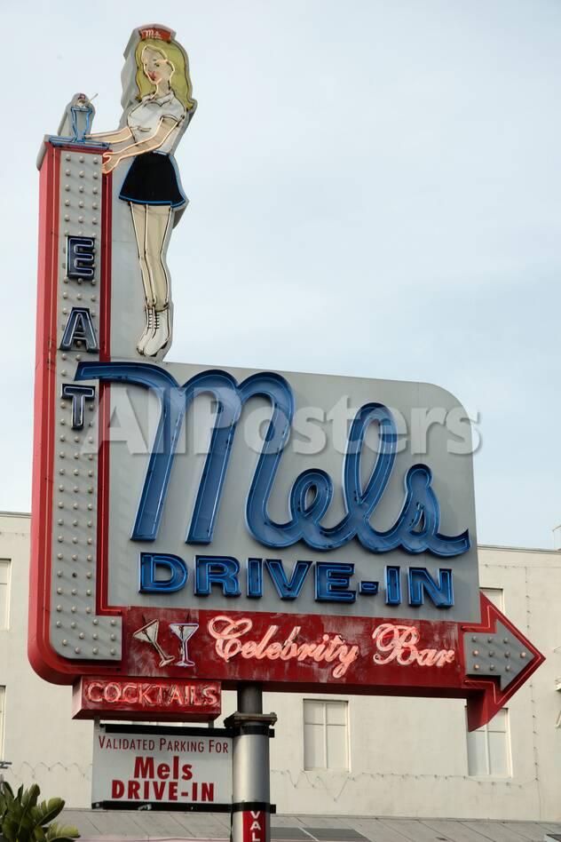 Mel S Diner Sign Hollywood Los Angeles California Usa Photo Natalie Tepper Allposters Com