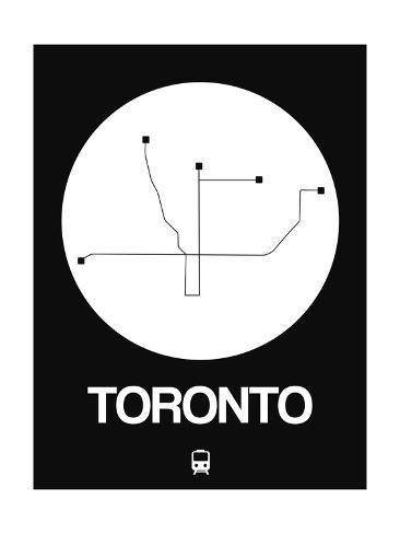 Toronto white subway map Toronto white subway map