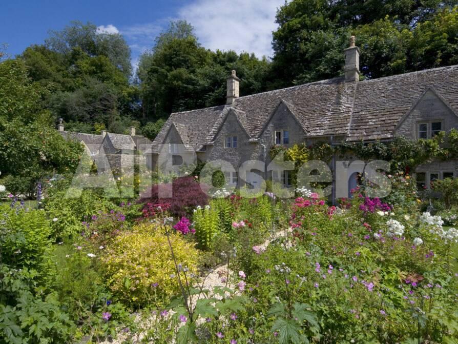 Traditional Cotswold Stone Cottages Bibury Gloucestershire