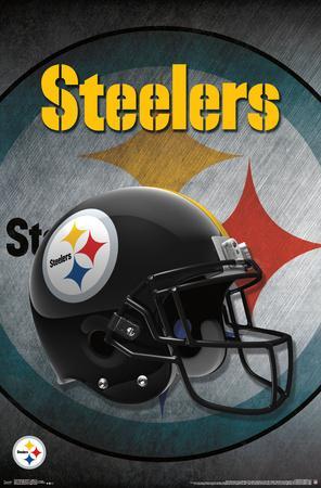 'NFL: Pittsburgh Steelers- Logo Helmet 16' Posters 