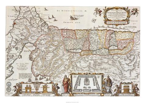 The Promised Land for the Sons of Israel, c.1663 Prints by Nicholas