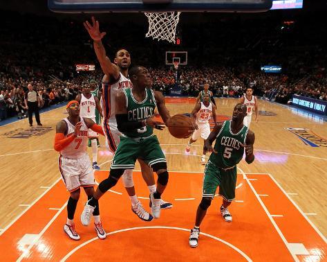 york celtics rajon rondo knicks boston ny three april game jeffr jared allposters