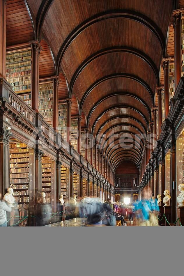 The Long Room In The Library Of Trinity College Dublin Republic Of Ireland Europe