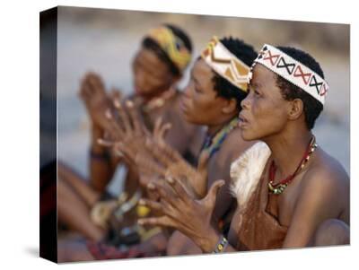 'Kung Women Sing and Clap their Hands, They are San Hunter-Gatherers