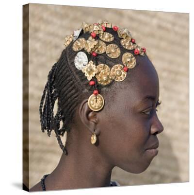 Timbuktu, A Songhay Girl with an Elaborately Decorated 