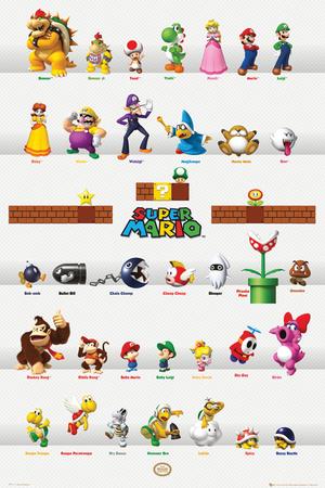 \"Nintendo - Super Mario Characters\" Poster ...