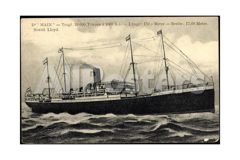 Norddeutscher Lloyd Bremen Fahrschiff Main Giclee Print Allposters Com