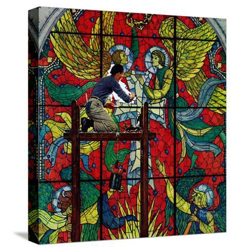 Norman Rockwell Artist Print STAINED GLASS