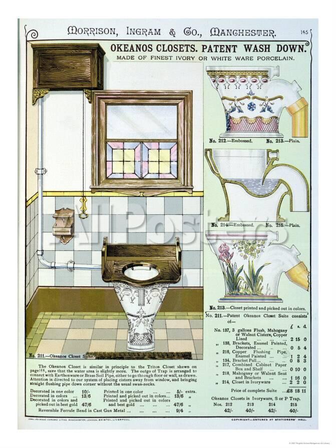 Okeanos Closets From A Catalogue Of Sanitary Wares Produced By