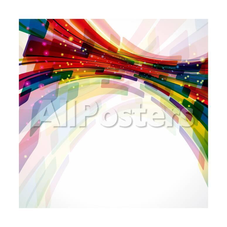 Multicolor Abstract Bright Background Elements For Design