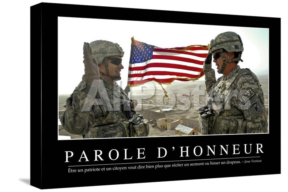 Parole D Honneur Citation Et Affiche D Inspiration Et Motivation Photographic Print Allposters Com