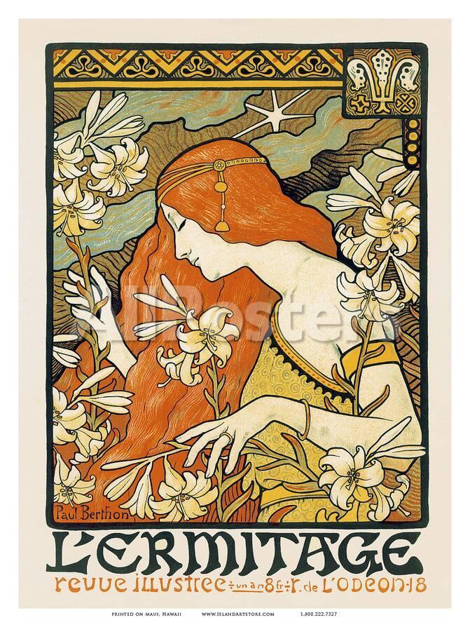 L Ermitage Art Nouveau La Belle Epoque Poster By Paul