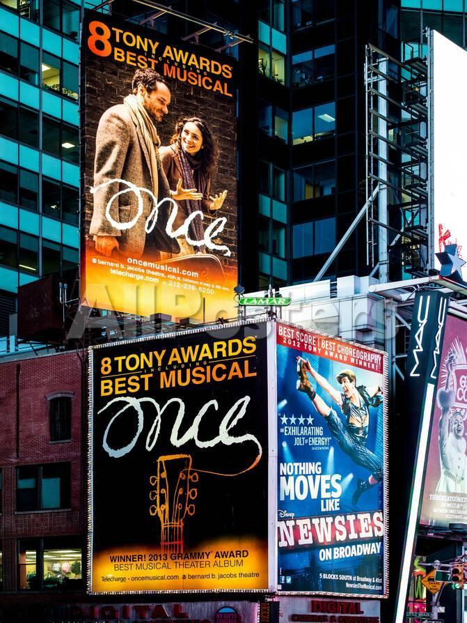 Billboards Best Musicals On Broadway And Times Square At Night Manhattan New York Photographic Print Philippe Hugonnard Allposters Com