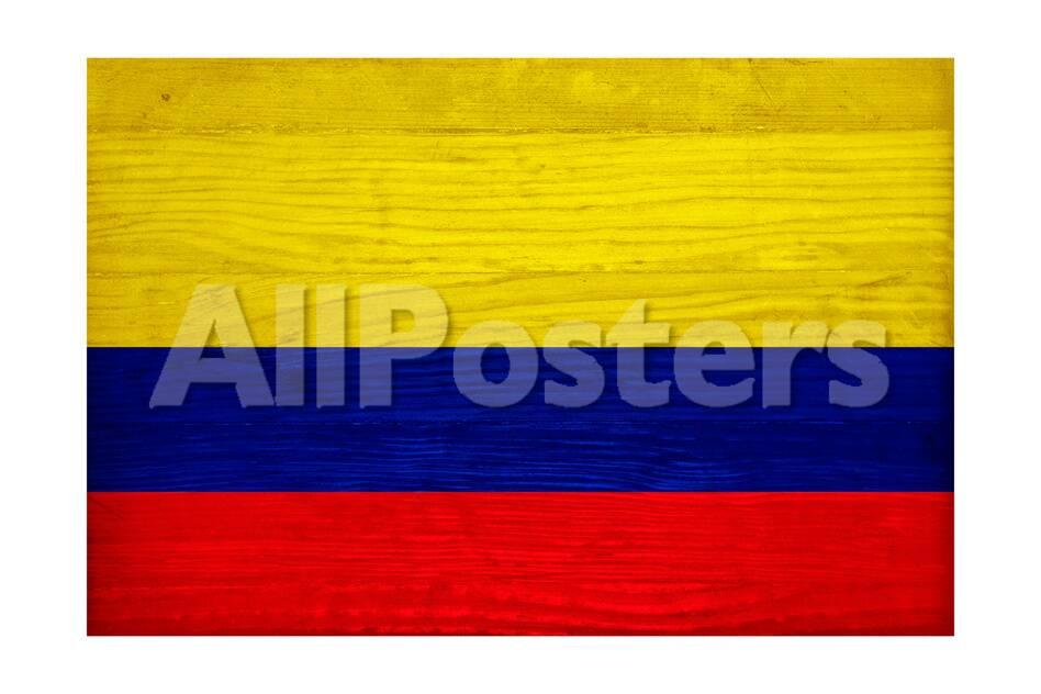 オールポスターズの philippe hugonnard colombia flag design with