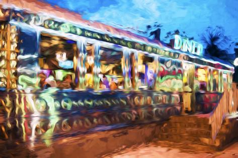 Diner - In the Style of Oil Painting Giclee Print by Philippe Hugonnard