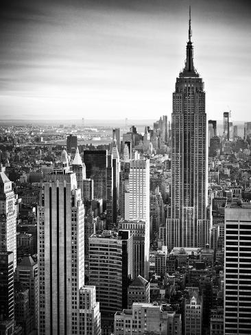 Lifestyle Instant Skyline Empire State Building Manhattan Black And White Photography Nyc Us