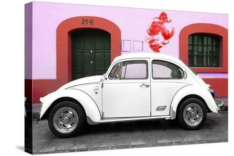 Viva Mexico Collection White Vw Beetle Car And Red Graffiti Collection White Vw Beetle Car And Red Graffiti Photographic Print By Philippe Hugonnard At Allposters