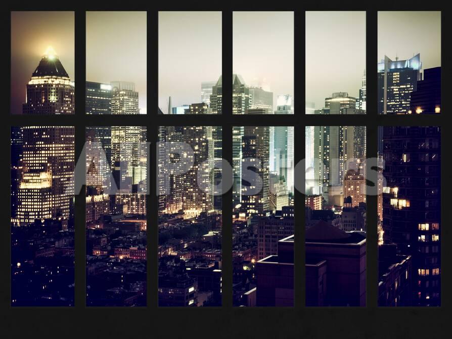 window view cityscape of