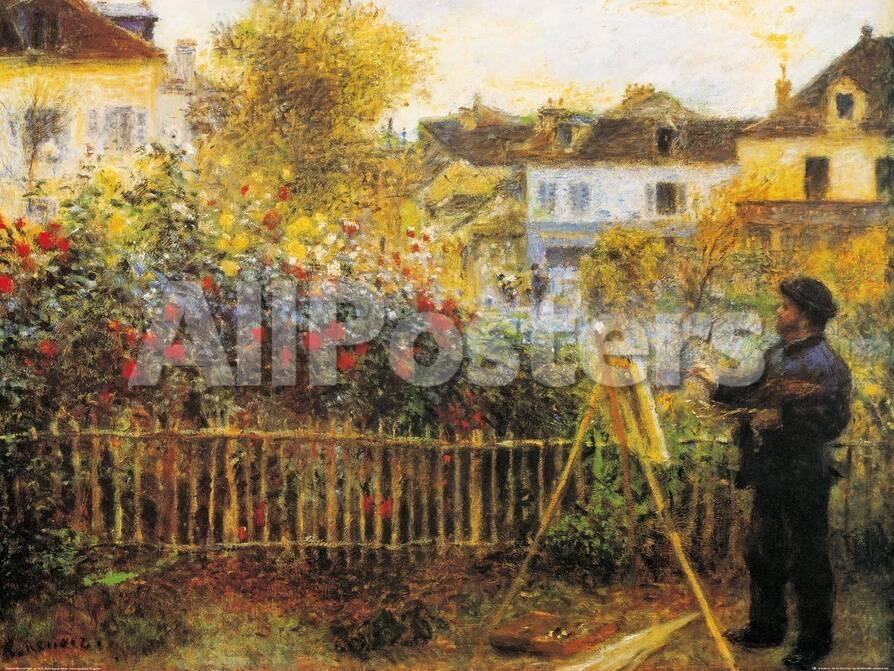 Monet Painting In His Garden At Argenteuil Art By Pierre Auguste Privacy Preference Centre