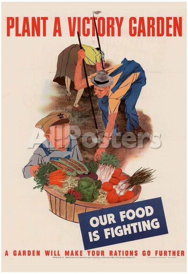 Plant A Victory Garden Our Food Is Fighting Wwii War Propaganda