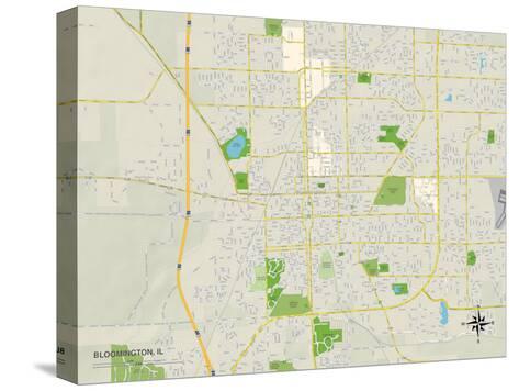 Political Map of Bloomington, IL Posters - AllPosters.ca