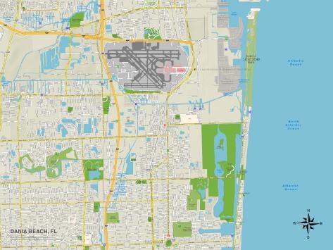 Dania Beach Fl Google Maps - Political Map Of Dania Beach Fl A G 6206772 4985769 