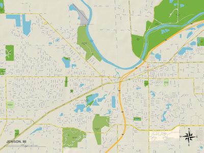 48170 To Jenison Michigan Map - Map