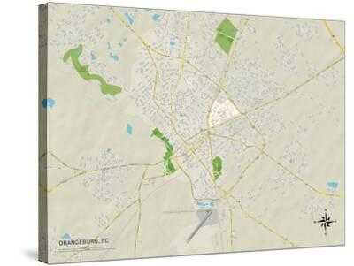 Political Map of Orangeburg, SC Photo at AllPosters.com