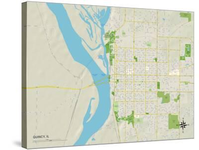 'Political Map of Quincy, IL' Photo | AllPosters.com