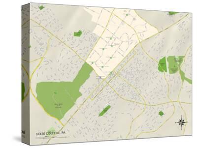'Political Map of State College, PA' Posters | AllPosters.com