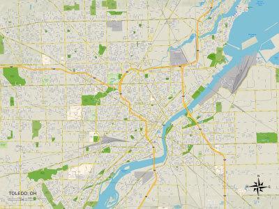political map of toledo oh posters allposterscom