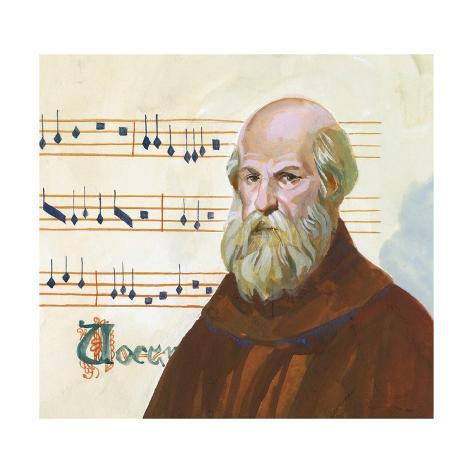 Portrait of Guido D'Arezzo, Guido Monaco or Guido Pomposa (About 992