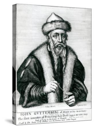 'Portrait of Johannes Gutenberg' Giclee Print ...