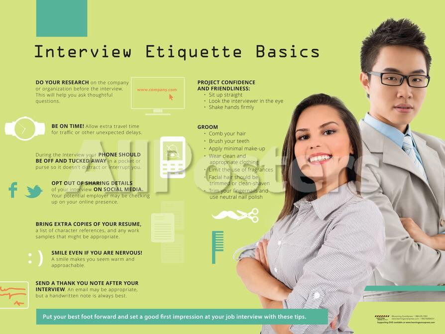 オールポスターズの professional manners interview poster ポスター