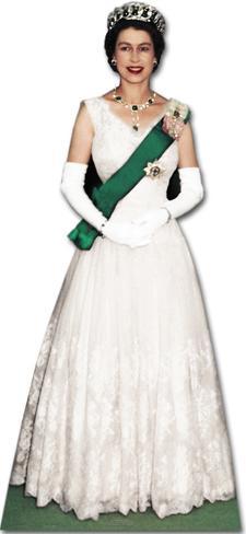 elizabeth queen 1956 ii cardboard cutout commemorative lifesize middleton prince kate william royal pack baby allposters posters cutouts starstills