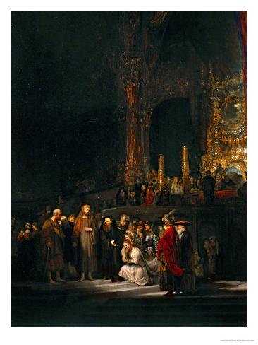 The Woman Taken in Adultery, 1644 Giclee Print by Rembrandt van Rijn at ...