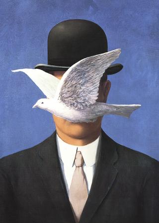 'L'homme au chapeau melon (No Border)' Prints - Rene Magritte ...