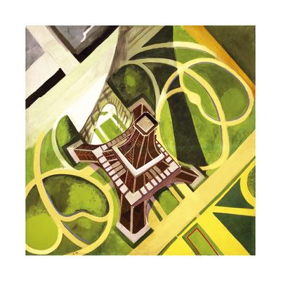Tour Eiffel Et Jardin Du Champs De Mars 1922 Premium Giclee Print Robert Delaunay Allposters Com