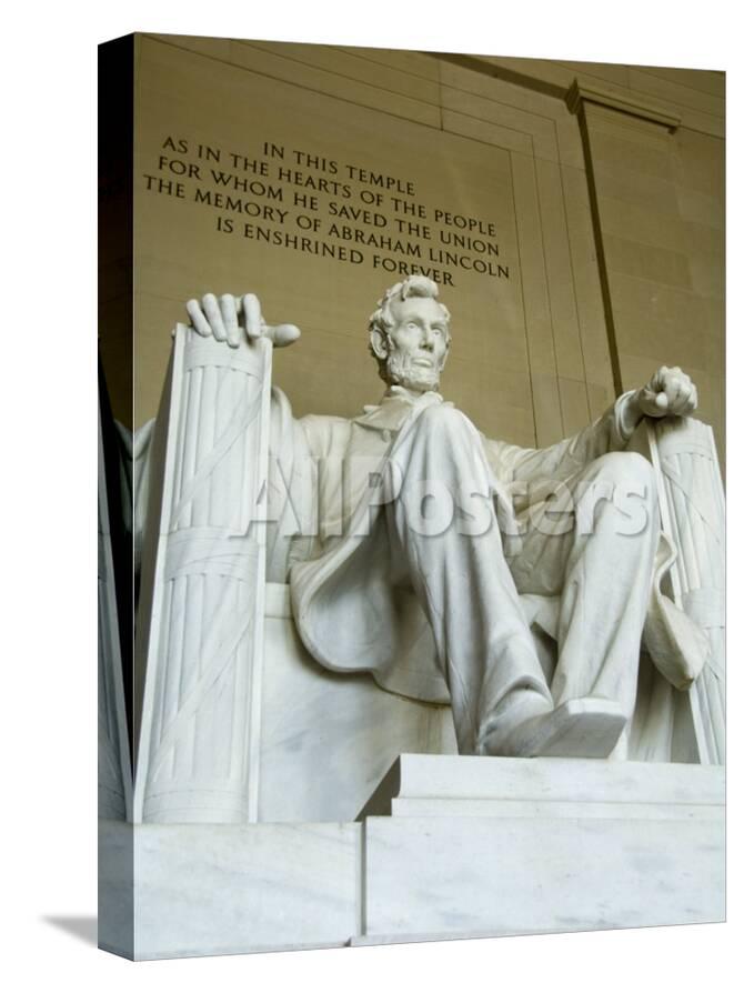Statue Of Abraham Lincoln In The Lincoln Memorial Washington D C Usa Photographic Print Robert Harding Allposters Com