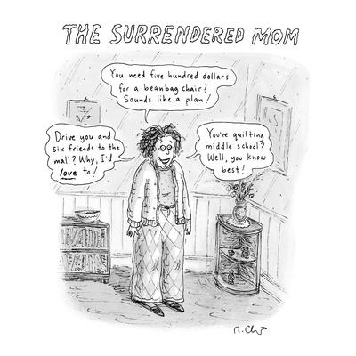 The Surrendered Mom - New Yorker Cartoon Premium Giclee ...